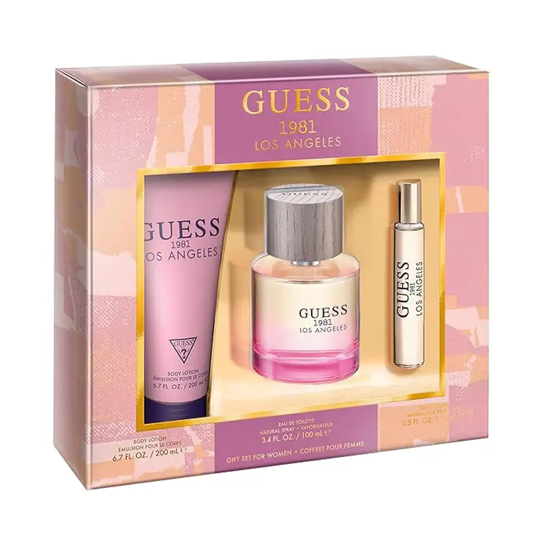 Guess 1981 Women EDT Set 100ML + 200ML Body Lotion + 15ML 2023 New Body Spray
