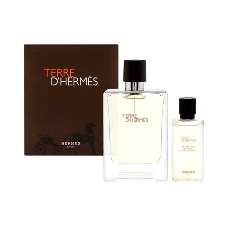 Hermes Terre D'Hermes Men EDT Set 100ML + Shower Gel 80ML