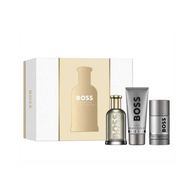 Hugo Boss Bottled Men EDT Set 100ML + Deodorant Stick 75ML + Shower Gel 100ML