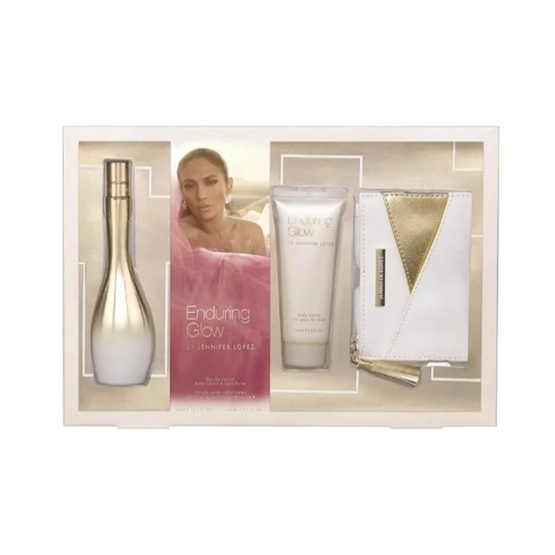 Jennifer Lopez Enduring Glow Women EDP Set 100ML + 75ML + Pouch